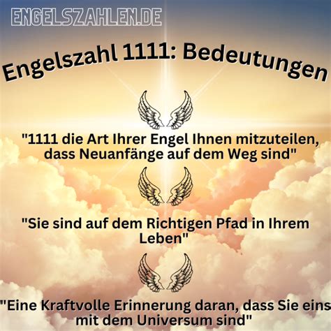 1111 engelszahl|Die Engelszahl 1111: Was will sie Ihnen sagen und welche。